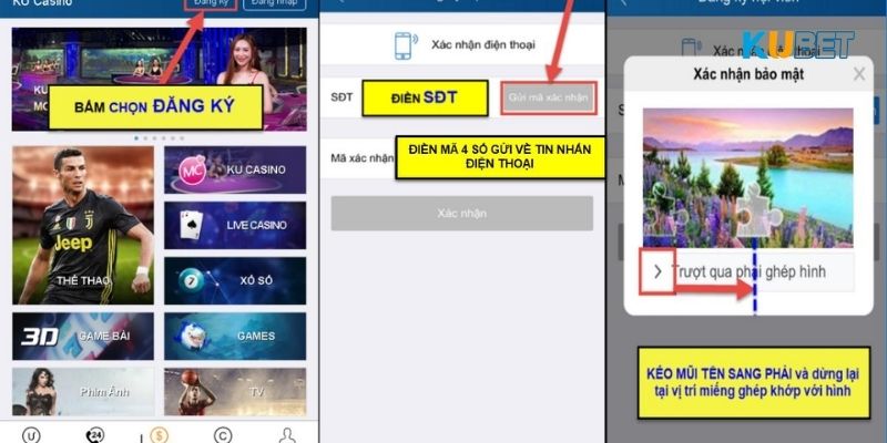 Các bước đăng ký Kubet thật dễ dàng