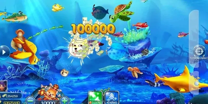 Phần thưởng độc đáo từ game bắn cá